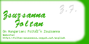 zsuzsanna foltan business card